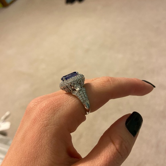 Simulated tanzanite ring - Picture 5 of 5